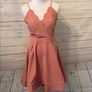 Mauve Pink Cocktail Dress